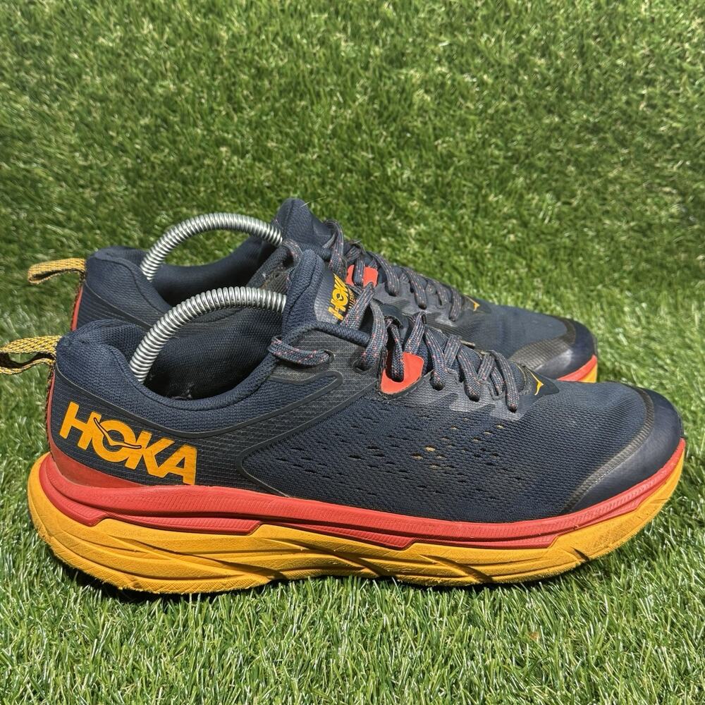 Hoka One One Challenger ATR 6 Men's Shoes Size 9.5D Outer Space/Radiant Yellow